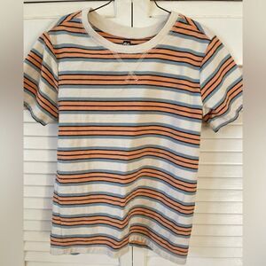 Tea Striped Cotton Tee Shirt Size 7